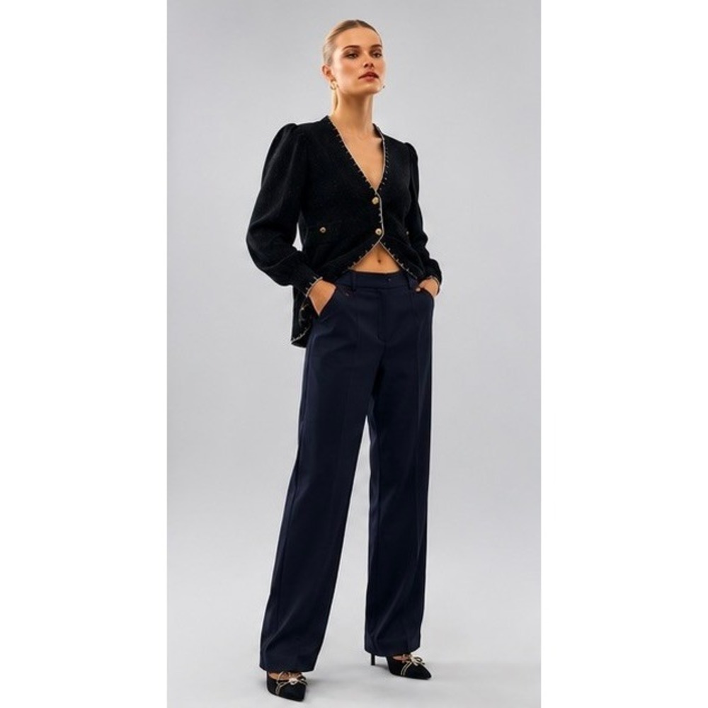 The Kooples Paris Navy Blue Wool Tailored Trousers Men's Sz: EU42/(W)12-14 NWT